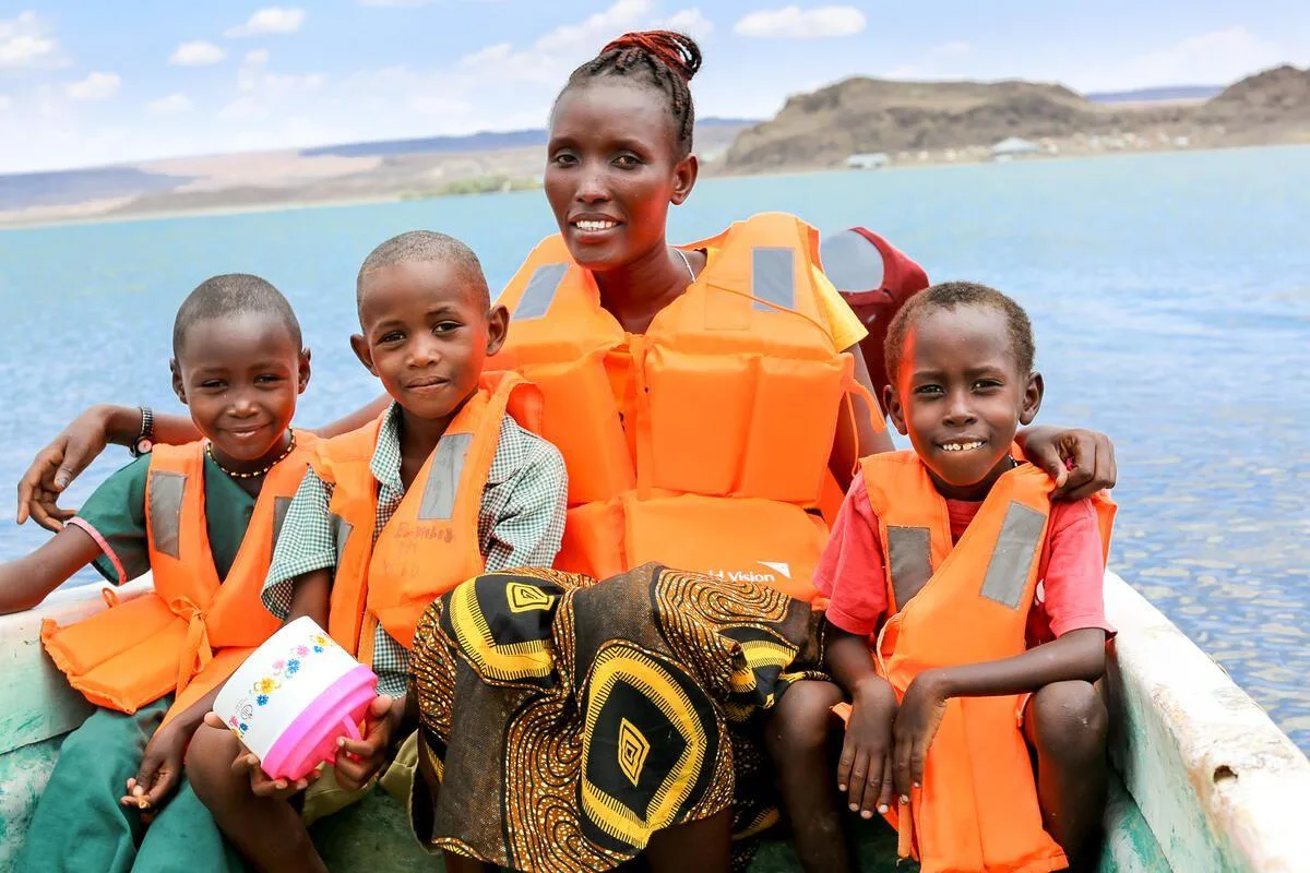 Passengers wearing life jackets during a Watamu marine boat tour